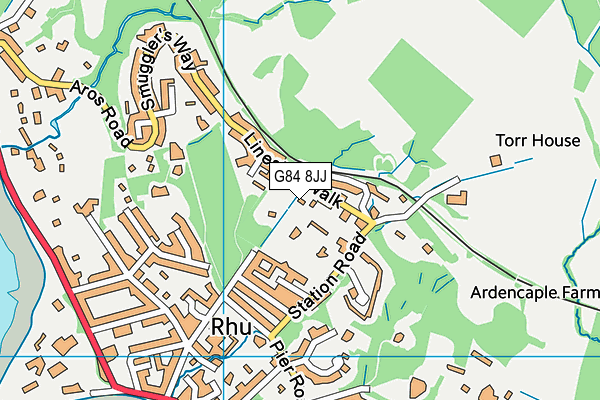 G84 8JJ map - OS VectorMap District (Ordnance Survey)