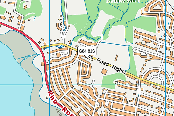 G84 8JS map - OS VectorMap District (Ordnance Survey)