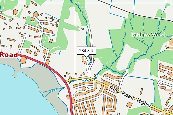 G84 8JU map - OS VectorMap District (Ordnance Survey)