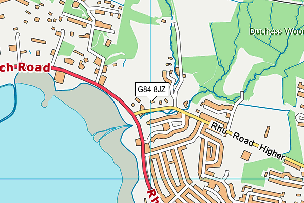 G84 8JZ map - OS VectorMap District (Ordnance Survey)