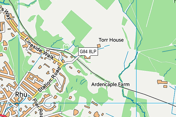 G84 8LP map - OS VectorMap District (Ordnance Survey)