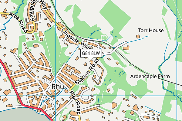 G84 8LW map - OS VectorMap District (Ordnance Survey)