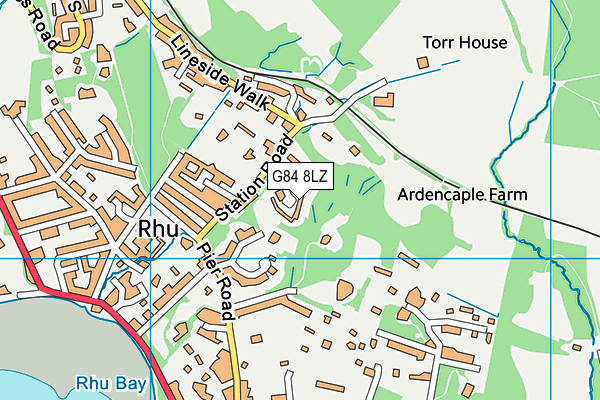G84 8LZ map - OS VectorMap District (Ordnance Survey)