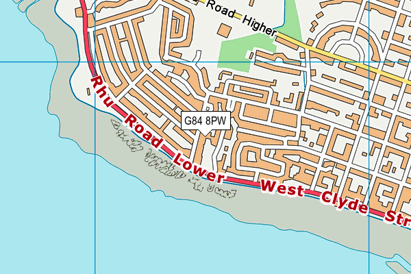 G84 8PW map - OS VectorMap District (Ordnance Survey)