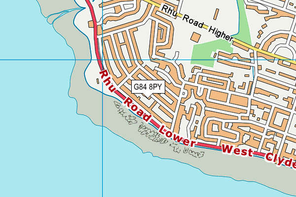 G84 8PY map - OS VectorMap District (Ordnance Survey)