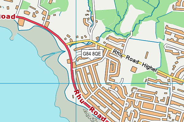 G84 8QE map - OS VectorMap District (Ordnance Survey)