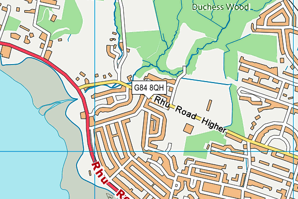 G84 8QH map - OS VectorMap District (Ordnance Survey)