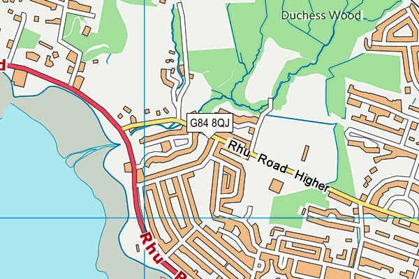 G84 8QJ map - OS VectorMap District (Ordnance Survey)