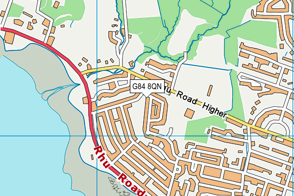 G84 8QN map - OS VectorMap District (Ordnance Survey)