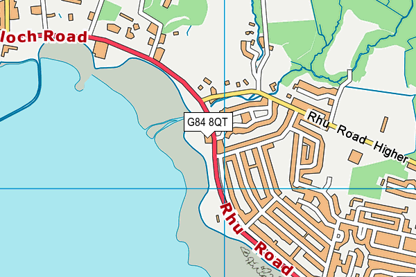 G84 8QT map - OS VectorMap District (Ordnance Survey)