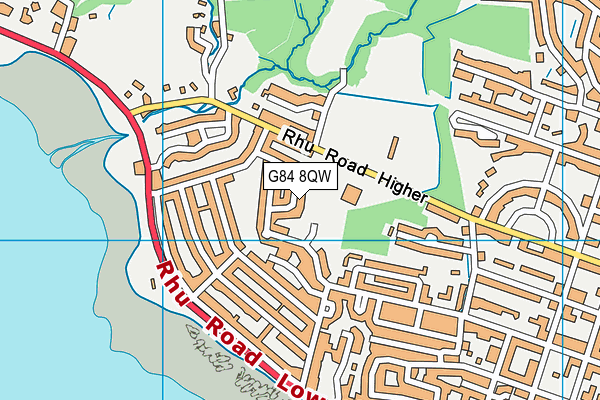 G84 8QW map - OS VectorMap District (Ordnance Survey)