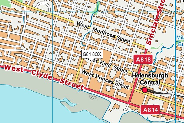 G84 8QX map - OS VectorMap District (Ordnance Survey)