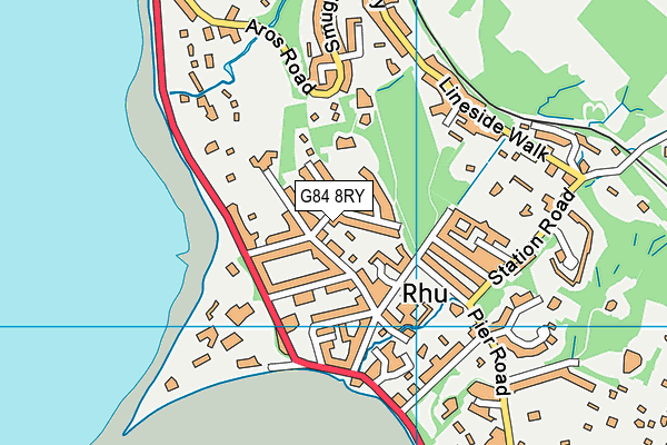 G84 8RY map - OS VectorMap District (Ordnance Survey)