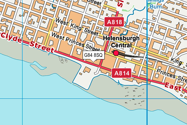 G84 8SQ map - OS VectorMap District (Ordnance Survey)