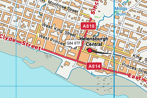 G84 8TF map - OS VectorMap District (Ordnance Survey)