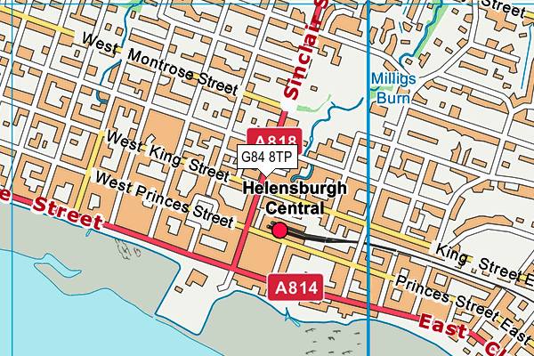 G84 8TP map - OS VectorMap District (Ordnance Survey)