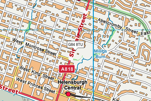 G84 8TU map - OS VectorMap District (Ordnance Survey)