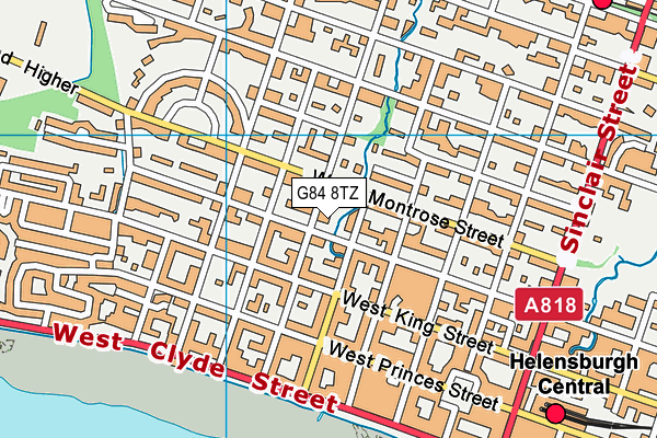 G84 8TZ map - OS VectorMap District (Ordnance Survey)