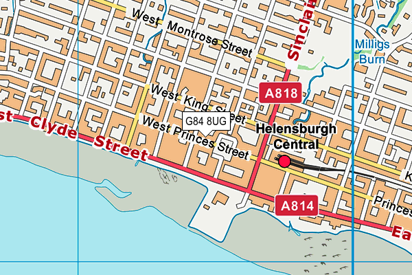 G84 8UG map - OS VectorMap District (Ordnance Survey)