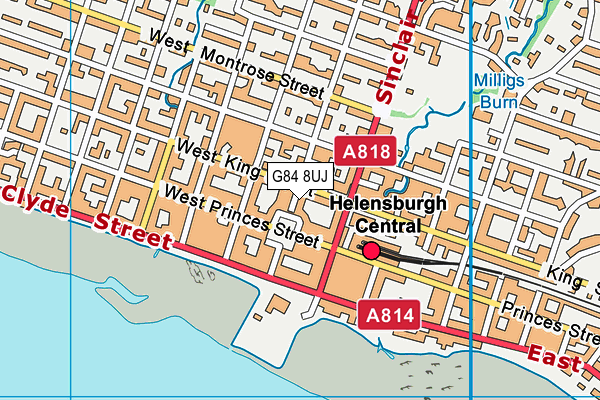 G84 8UJ map - OS VectorMap District (Ordnance Survey)