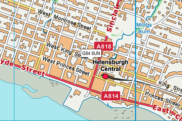 G84 8UN map - OS VectorMap District (Ordnance Survey)