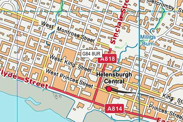 G84 8UR map - OS VectorMap District (Ordnance Survey)