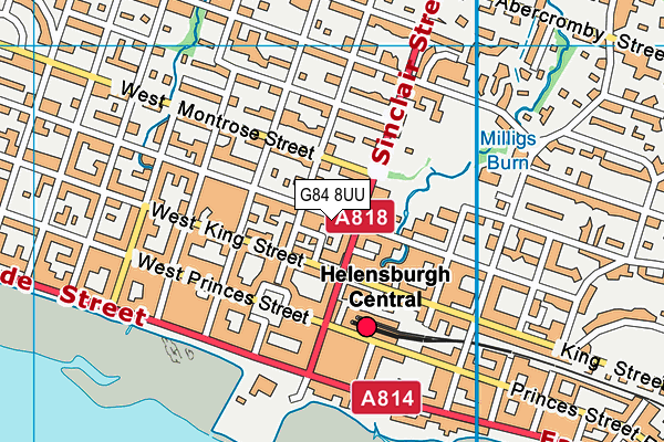 G84 8UU map - OS VectorMap District (Ordnance Survey)