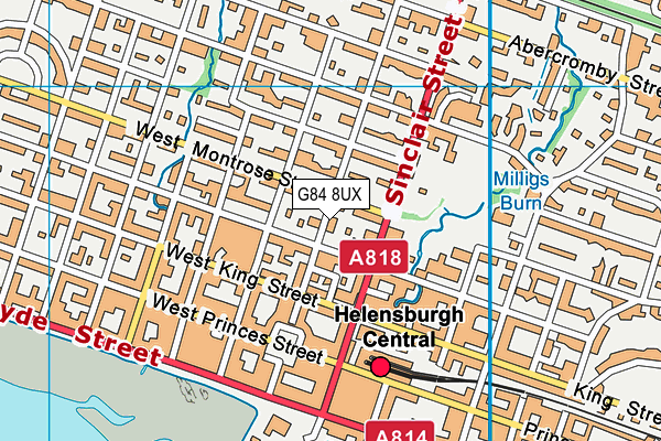 G84 8UX map - OS VectorMap District (Ordnance Survey)