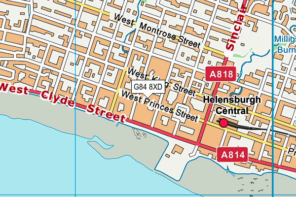 G84 8XD map - OS VectorMap District (Ordnance Survey)