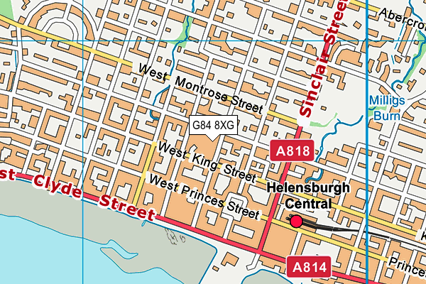 G84 8XG map - OS VectorMap District (Ordnance Survey)