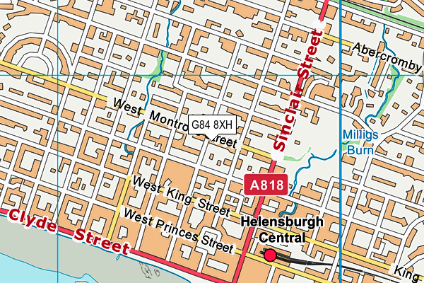 G84 8XH map - OS VectorMap District (Ordnance Survey)