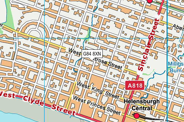 G84 8XN map - OS VectorMap District (Ordnance Survey)