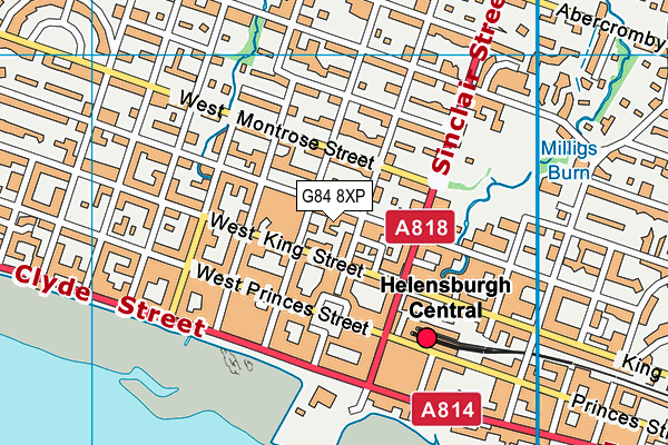 G84 8XP map - OS VectorMap District (Ordnance Survey)