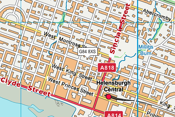 G84 8XS map - OS VectorMap District (Ordnance Survey)