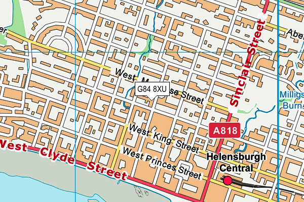 G84 8XU map - OS VectorMap District (Ordnance Survey)