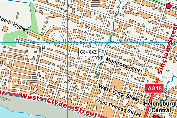 G84 8XZ map - OS VectorMap District (Ordnance Survey)