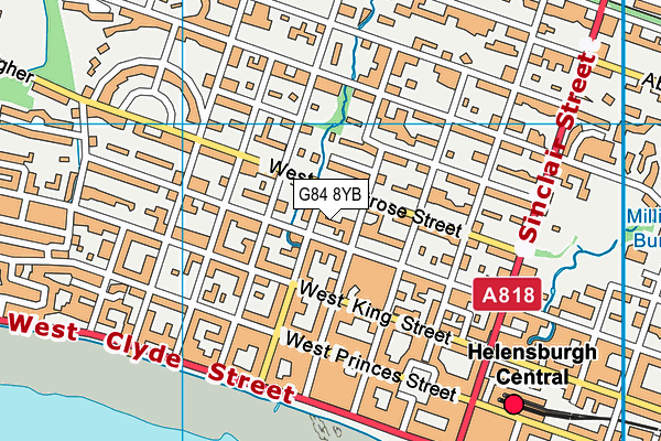 G84 8YB map - OS VectorMap District (Ordnance Survey)