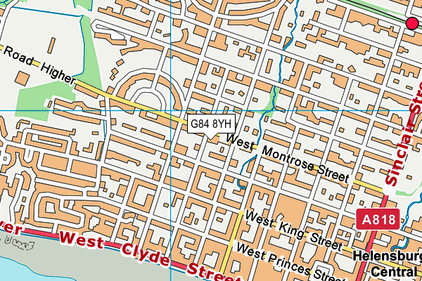 G84 8YH map - OS VectorMap District (Ordnance Survey)