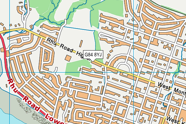 G84 8YJ map - OS VectorMap District (Ordnance Survey)