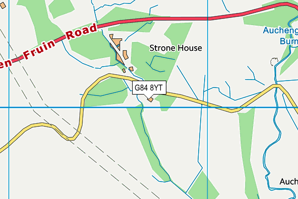 G84 8YT map - OS VectorMap District (Ordnance Survey)