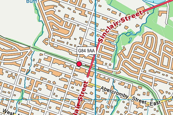 G84 9AA map - OS VectorMap District (Ordnance Survey)