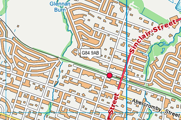 G84 9AB map - OS VectorMap District (Ordnance Survey)