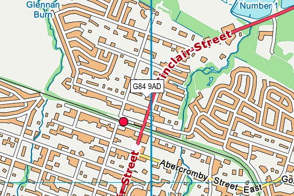 G84 9AD map - OS VectorMap District (Ordnance Survey)
