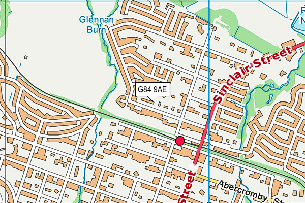 G84 9AE map - OS VectorMap District (Ordnance Survey)