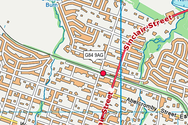 G84 9AG map - OS VectorMap District (Ordnance Survey)