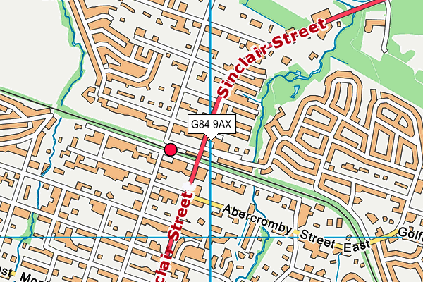 G84 9AX map - OS VectorMap District (Ordnance Survey)