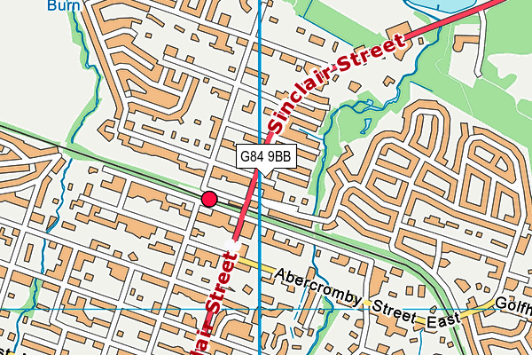 G84 9BB map - OS VectorMap District (Ordnance Survey)