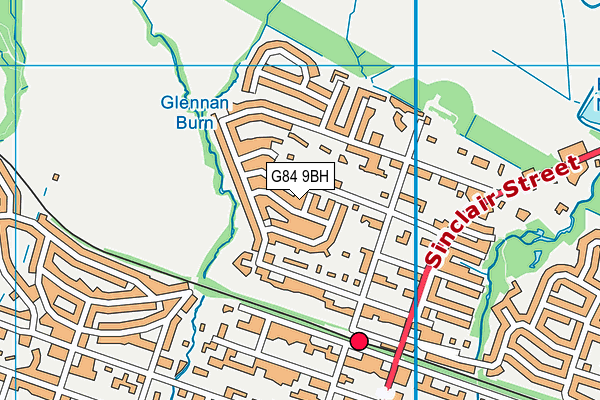 G84 9BH map - OS VectorMap District (Ordnance Survey)