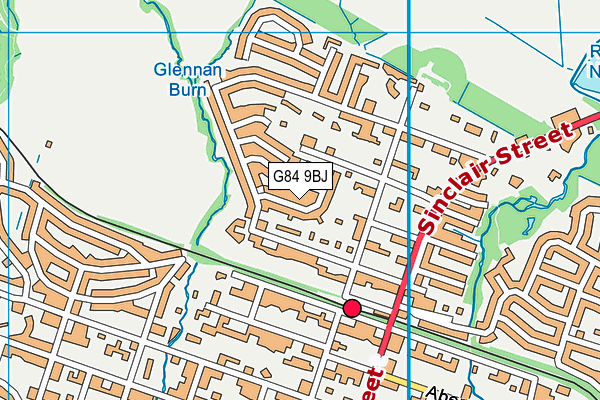 G84 9BJ map - OS VectorMap District (Ordnance Survey)