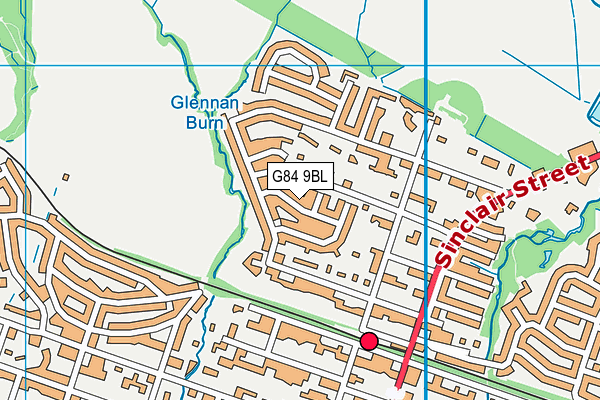 G84 9BL map - OS VectorMap District (Ordnance Survey)